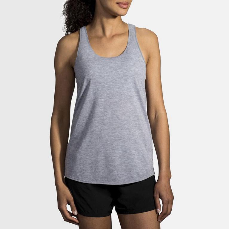 Brooks Distance - Camiseta Sin Mangas Mujer - Gris (FP1453860)